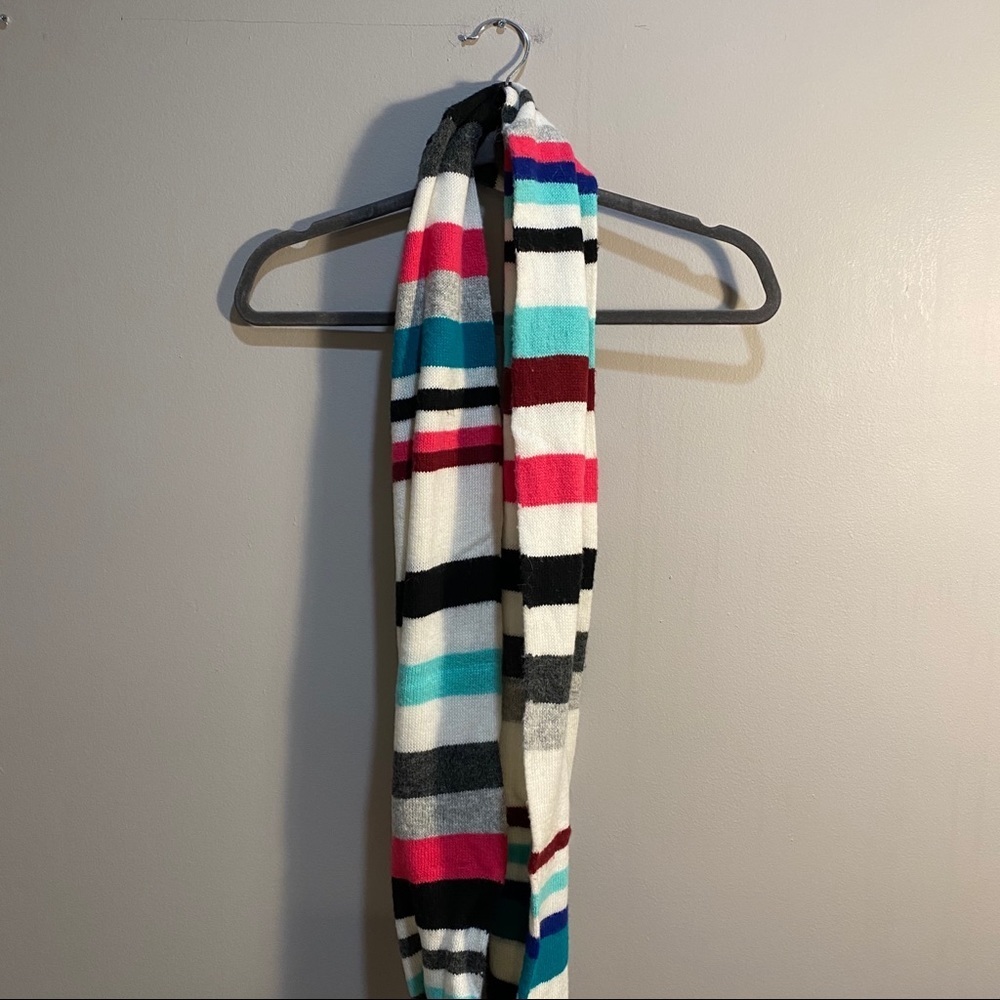 Multicolor Stripe Infinity Scarf